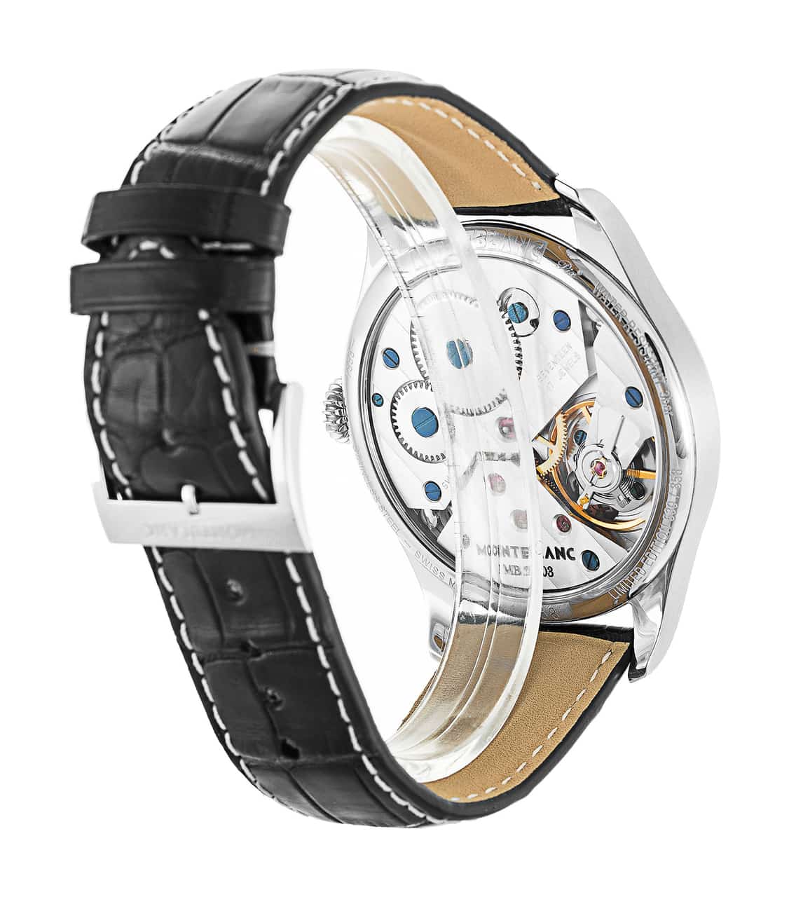 Pre Owned Montblanc 1858 Small Second 113860 Watch Watchfinder Co